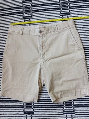 Sunspel Khaki Cotton Shorts  34